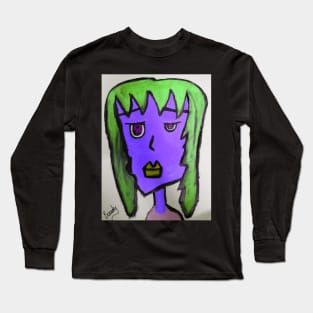 Purple Lady Long Sleeve T-Shirt